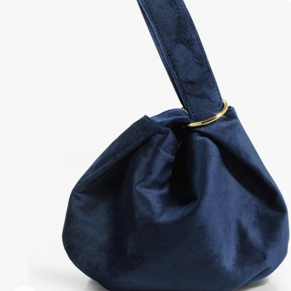 Women Clutch Velvet Top Handle Bag Wristlet Small Tote Purse - Picture 6 of 14